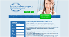 Desktop Screenshot of bardzoszybkapozyczka.pl