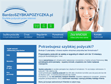 Tablet Screenshot of bardzoszybkapozyczka.pl